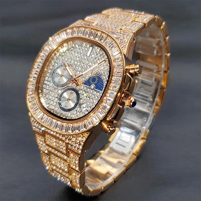 ICED OUT ATLAS BAGUETTE WATCH - Image 3