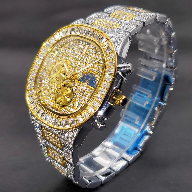 ICED OUT ATLAS BAGUETTE WATCH - Image 4