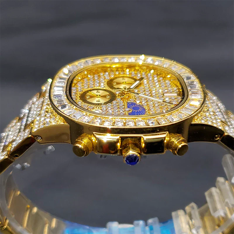 ICED OUT ATLAS BAGUETTE WATCH - Image 6