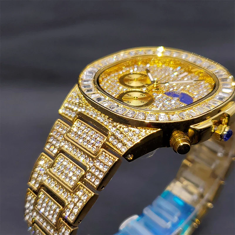 ICED OUT ATLAS BAGUETTE WATCH - Image 7