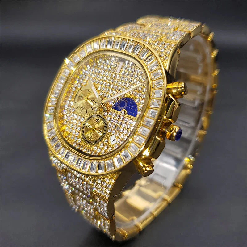 ICED OUT ATLAS BAGUETTE WATCH - Image 9