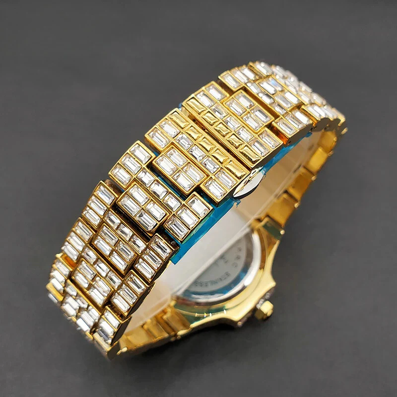 ICED OUT AQUILIS BAGUETTE WATCH - Image 3